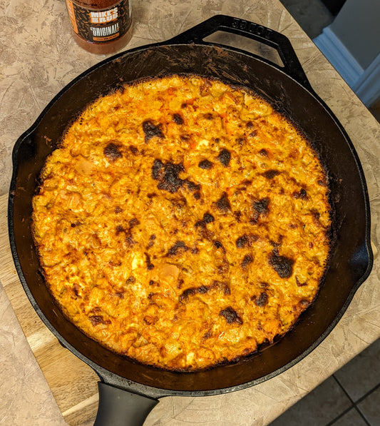 Smoked Buffalo Chicken dip