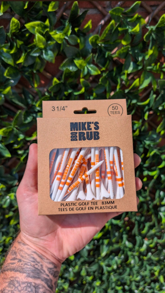 Plastic Golf tees Mike's BBQ Rub