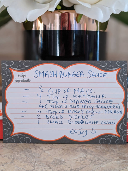 Mike's BBQ Rub SMASHBURGER SAUCE!!