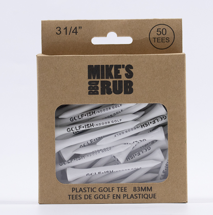 Plastic Golf tees Mike's BBQ Rub pre-order available