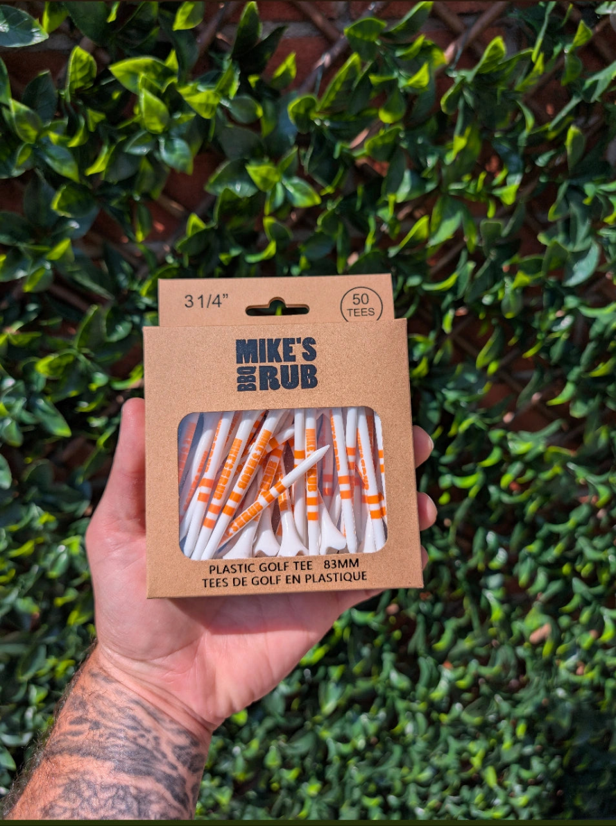 Plastic Golf tees Mike's BBQ Rub
